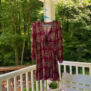 AEO Red and Gold Dress